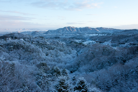 Winter scenery in Arima Onsen